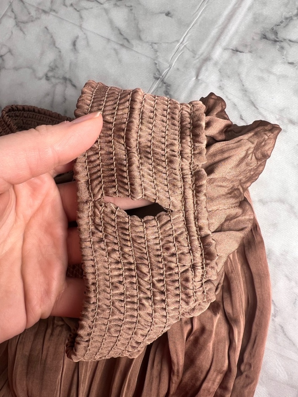 Anthropologie Saturday Sunday Boho Coco Brown Pants S Festival Pockets Flowy - Picture 12 of 13
